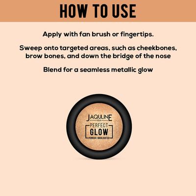 Jaquline USA Perfect Glow Powder Highlighter Sunlighter 01 5 gm - Highlighters & Illuminators