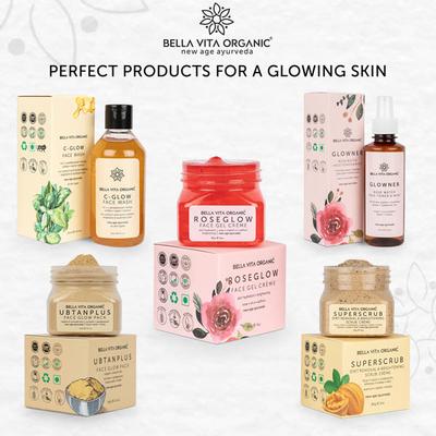 Bella Vita Organic Rose Glow Face Gel For Pore Minimising 85 gm - Face Gels