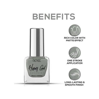 RENEE Hyper Gel Nail Paint - Sage Grey 10 ml - Nail Polish