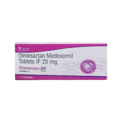 OLMEVAC 20 Tablet 10's - Hypertension-Ang