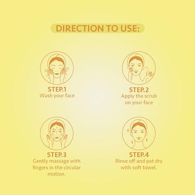 Berina Go Glow By Berina Almond & Honey Face Scrub 500 ml - Face Scrubs