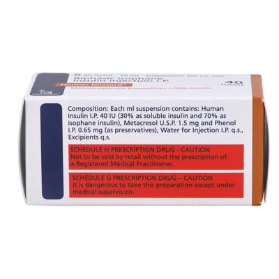 Human Mixtard 30/70 40IU Injection 1X10ml - Diabetes-Ins