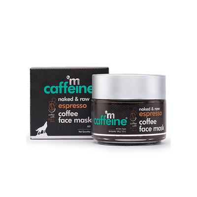 mCaffeine Espresso Coffee Face Mask with Natural AHA & BHA for Exfoliation & Pore Tightening 100 gm - Masks & Peels