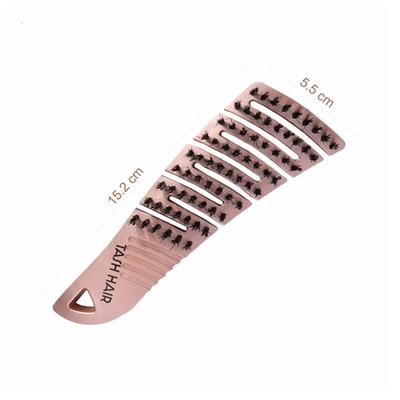 Tash Hair Slick - Portable Detangling Boar Bristle Hair Brush For Wet, Dry, Curly and Straight Hair Gold 60 gm - Hair Brushes