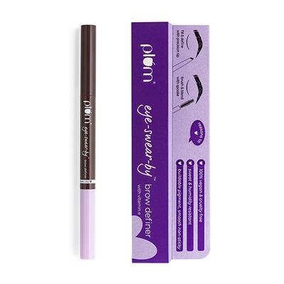 Plum Eye-Swear-By Brow Definer With Vitamin E - Umber Brown 02 0.3 gm - Eyebrow Pencils & Enhancers