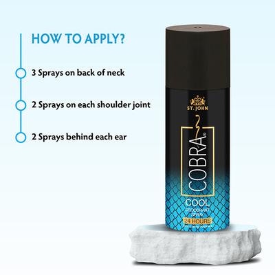 St. John Cool Limited Edition Deodorant Spray 150 ml + Sports Limited Edition Deodorant Spray 150 ml 2's - Men Deodorants/Roll-Ons