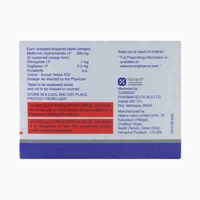 Trivoglitor 1mg Tablet 10'S - Diabetes-Ant