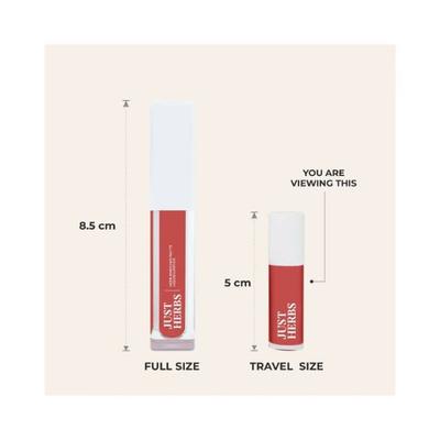 Just Herbs Ayurvedic Liquid Lipstick Kit With Long Lasting, Hydrating 5's - Liquid Lipsticks