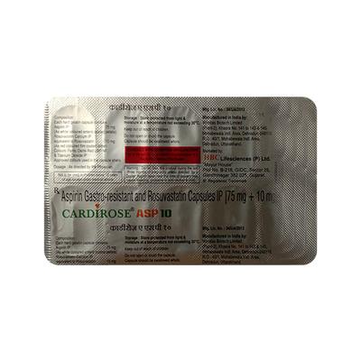 CARDIROSE ASP 10 Capsule 10's - High Cholesterol-Dys