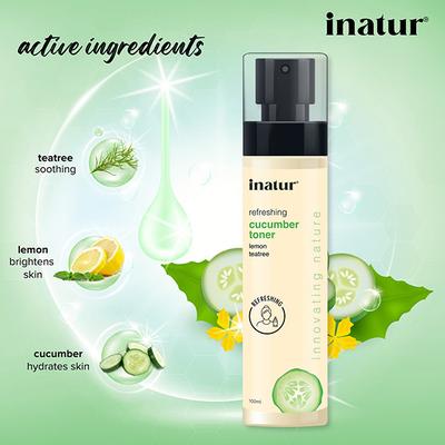 Inatur Facial Mist Toner - Cucumber 100 ml - Toners