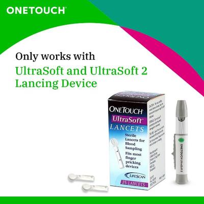 Onetouch Ultra Soft Lancets 25's - Blood Glucose Monitors/Strips