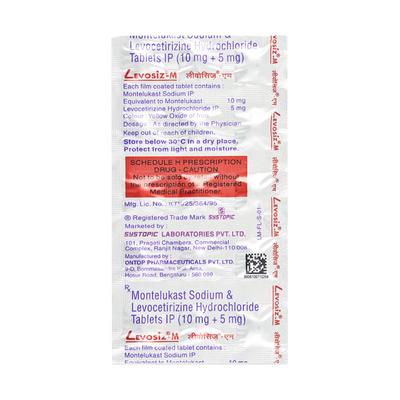 Levosiz M Tablet 15'S - Allergies-Ant