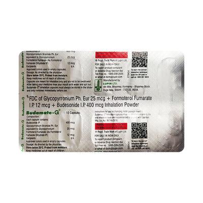 BUDAMATE G Inhalation Capsule 10's - Asthma/COPD-Ast