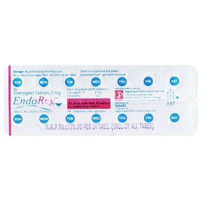 Endoreg Tablet 14'S - Uterus Conditions-Dut