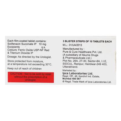 SOLBEG 10 Tablet 10's - Bladder And Prostate Disorders-Dru