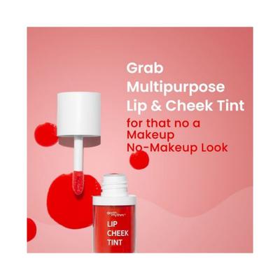 Earth Rhythm Lip and Cheek Tint Cherry With Pomegranate Flower Extracts and Jojoba Oil 5ml - Lip Stains & Tints