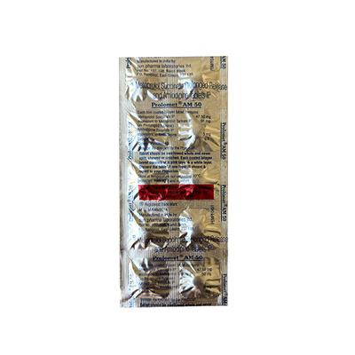 Prolomet AM 50mg Tablet 10'S - Hypertension-Bet