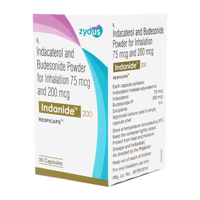 INDANIDE 200 Respicap 30's - Asthma/COPD-Ast