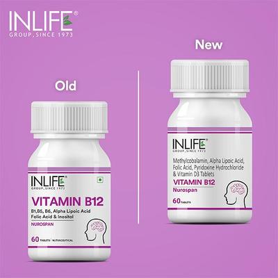 INLIFE Vitamin B12 Tablets 60's - Multi-Vitamins