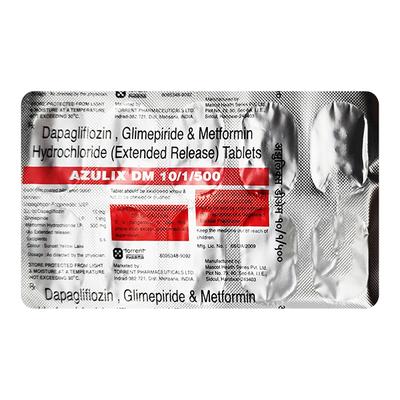 AZULIX DM 10/1/500 Tablet 10's - Diabetes-Ant