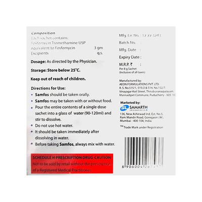 SAMFOS Sachet 8gm - Bacterial Infections-OAB