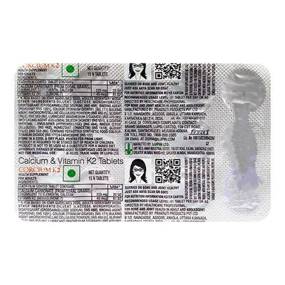 CORCIUM K2 Tablet 15's - Supplements-Cal