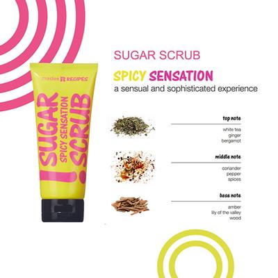 MADES Recipes Spicy Sensation Body Sugar Scrub 250 gm - Scrubs & Exfoliants