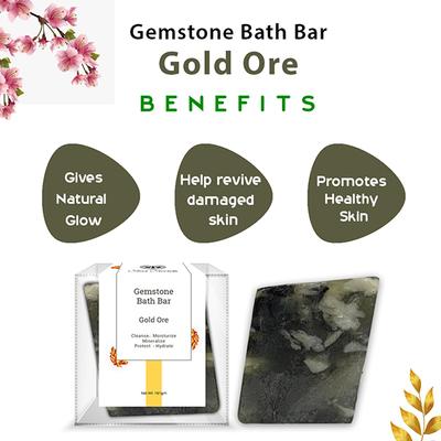 Seer Secrets Gold Ore Gemstone Bath Bar 160 gm - Soaps