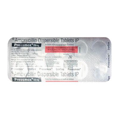 PRESSMOX 250mg Tablet 10's - Bacterial Infections-Pen