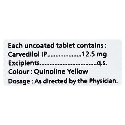 CARDIBEST 12.5 Tablet 10's - Hypertension-Bet