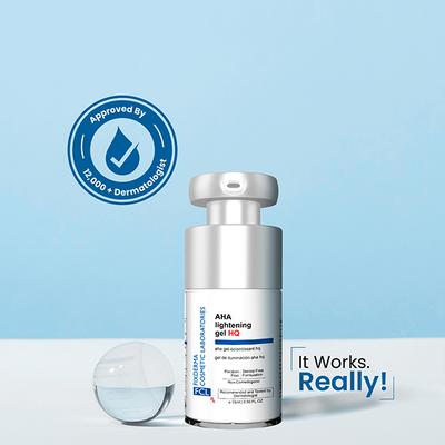 FCL AHA Lightening Gel GHQ Glycolic Acid Treats Hyperpigmentation, Reduce Dark Spots 15 ml - Scrubs & Exfoliants