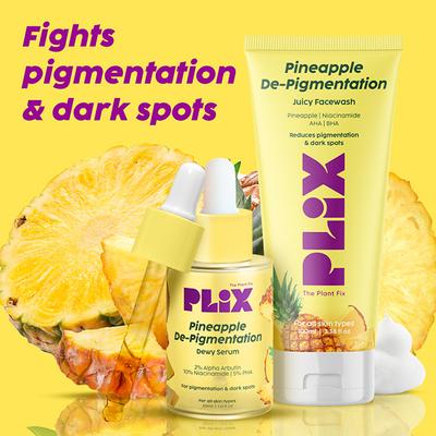 Plix The Plant Fix 5% Pineapple Foaming Face Wash And Serum For Pigmentation & Dark Spots 100 ml - Face Wash & Cleansers