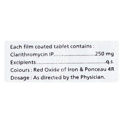 CLARIDAC 250mg Tablet 10's - Bacterial Infections-Mac
