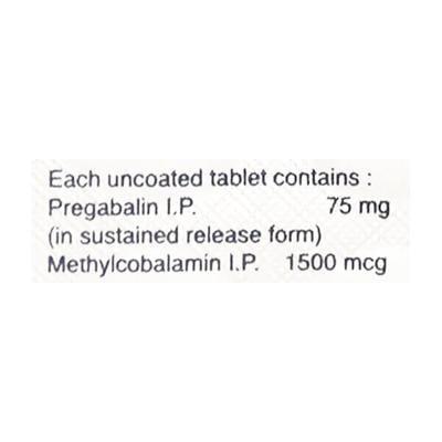 PREGABA M SR 75mg Tablet 15's - Neuropathic Pain-Dru