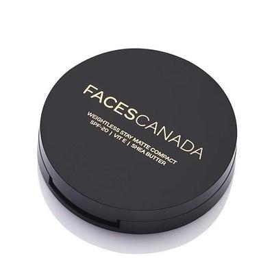 Faces Canada Weightless Matte Finish Compact Powder - Ivory 01 9gm - Compact Powder