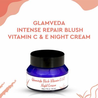 Glamveda Blush Vitamin C and E Night Cream 50 ml - Face Moisturizers