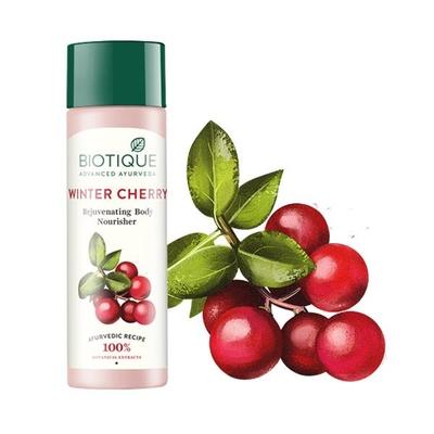 Biotique Winter Cherry Rejuvenating Body Nourisher 190 ml - Lotions & Creams