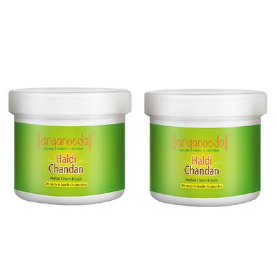 Aryanveda Herbals Haldi Chandan Bleach Cream For All Skin Types (Pack of 2) 43 gm - Bleach