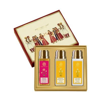 Forest Essentials Honey Vanilla Skin Care Trio Gift Boxface Wash + Body Wash + Body Lotion 150 ml - Lotions & Creams