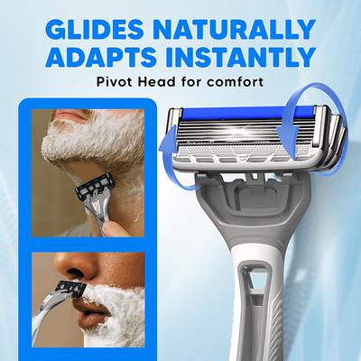 Letsshave Pro 6 Portable Trial Kit For Men, Pro 6 Prortable Razor With Shave Foam 200G 1's - Grooming Kits