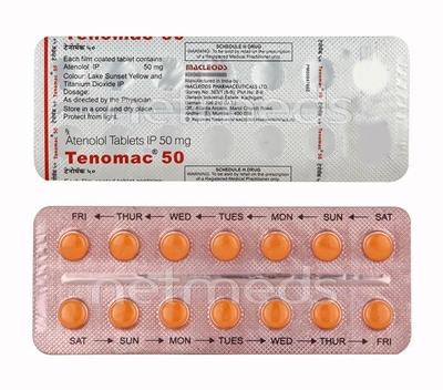 Tenomac 50mg Tablet 14'S - Hypertension-Bet