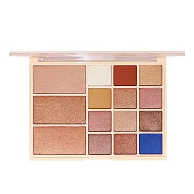 Matt Look MK-24, 15 in 1 Baked Highlighter & Eyeshadow Palette, - 03 33.6gm - Face Palettes