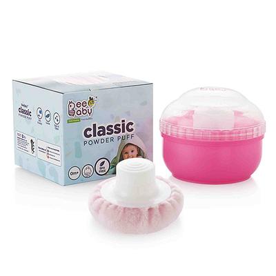 Beebaby Classic Powder Puff with Container for Baby (Pink) 1's - Baby Powder