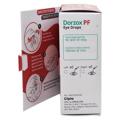 DORZOX PF New Eye Drops 10ml - Glaucoma-Ant