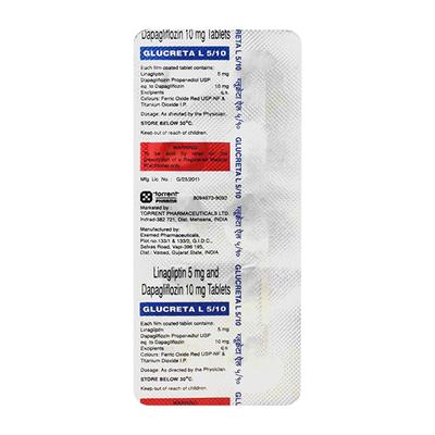 GLUCRETA L 5/10 Tablet 10's - Diabetes-Ant