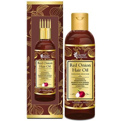Oriental Botanics Red Onion Hair Oil with Comb Applicator 100 ml - Hair Oils