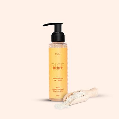ENN Rice There Brightening Gel Face Wash And Hydrating Serum With Hyaluronic Acid kits 130 ml - Facial Kits