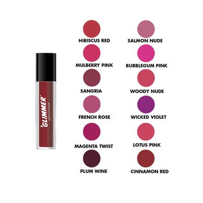 GLIMMER MATTE LIP COLOUR CINNAMON RED 2 ml - Lipsticks