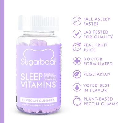 Sugarbear Sleep Vitamins for Healthy Hair 30S 30's - Hair & Skin