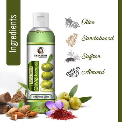 Keya Seth Aromatherapy Soft & Smooth Olive Body Oil 200 ml - Carrier Oils